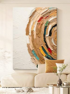 Abstract Pure Hand-painted Oil Painting Modern Simple Living Room Decoration Painting - FanOilPainting