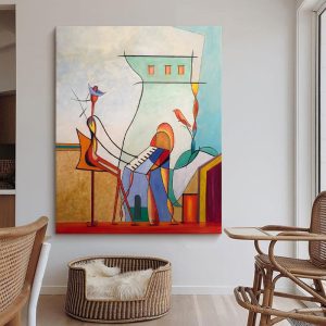 Picasso’s Famous Painting Porch Corridor Abstract Pure Hand-painted Oil Painting - FanOilPainting