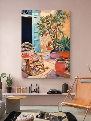 Matisse Living Room Decorative Painting Summer Rocking Chair Pure Hand-painted Oil Painting Healing Mural - FanOilPainting