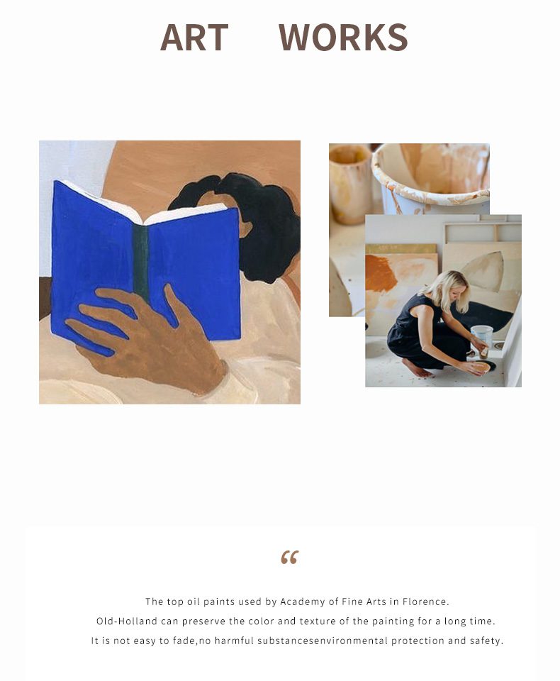 Mo Landi Log Wind Pure Hand-painted Oil Painting Living Room Porch Decorative Painting Abstract Art Hanging Painting - FanOilPainting