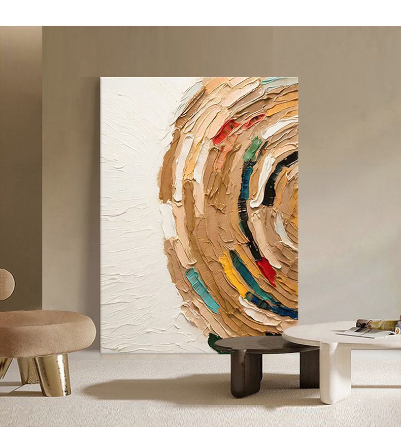 Abstract Pure Hand-painted Oil Painting Modern Simple Living Room Decoration Painting - FanOilPainting