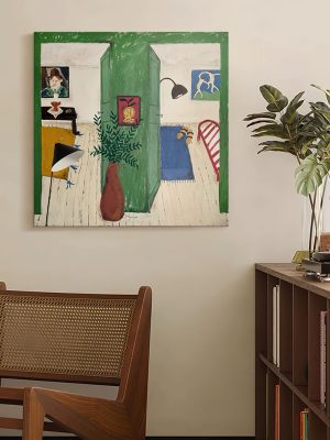 Living Room Lighthouse Sand Dune Hand-painted Oil Painting Porch Sofa Background Wall Decorative Mural Children’s Room Sea Painting - FanOilPainting