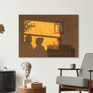 Warm Light And Shadow Hand-painted Oil Painting Bedroom Decoration Painting Living Room Restaurant Art Painting - FanOilPainting