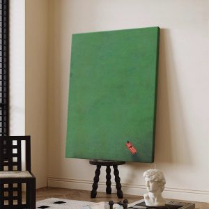Living Room Abstract Art Decoration Painting Hand-painted Oil Painting Green Landscape Entrance Frameless Wall Painting - FanOilPainting