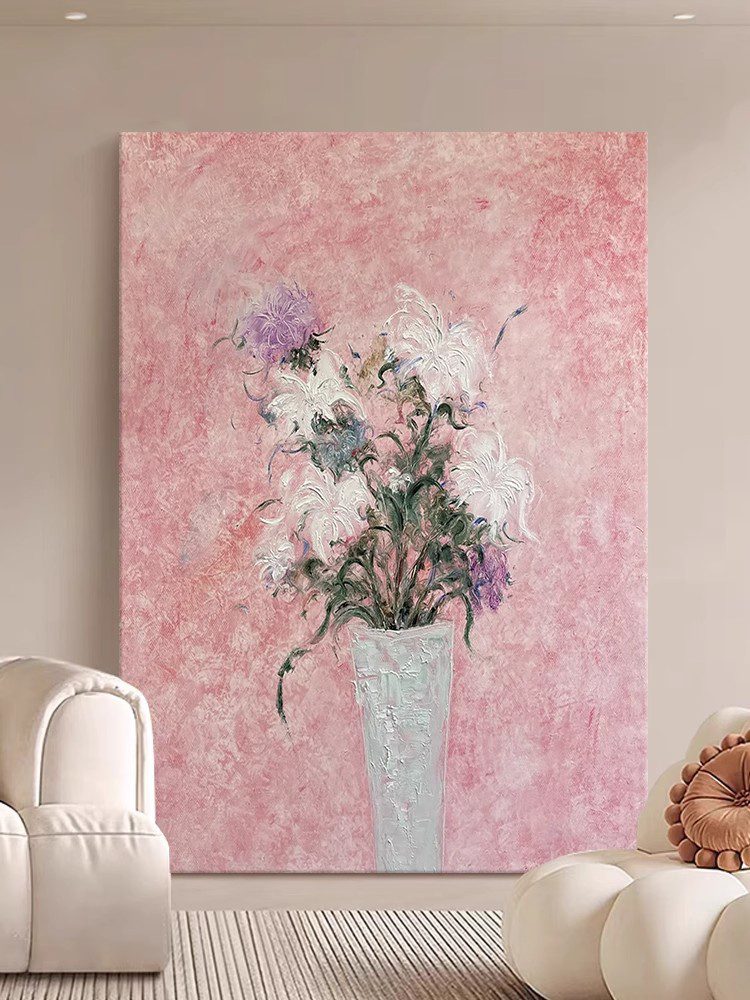 Cream Style Flower Living Room Decoration Painting