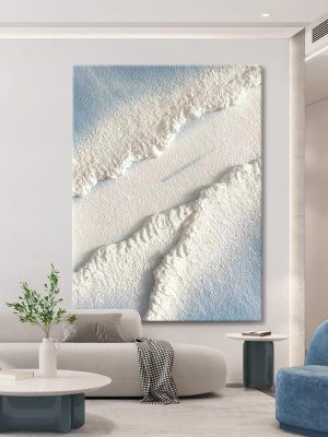 Hand-painted Oil Painting Abstract Tide Texture Entrance Decoration Wall Painting Modern Minimalist Living Room Sofa Background Wall Hanging - FanOilPainting
