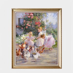 World-renowned Oil Paintings European Modern Impressionist Hand-painted Children’s Figures Living Room Entrance Bedroom - FanOilPainting