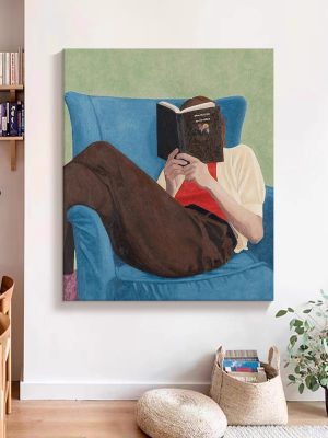 Niche Art Hand-painted Oil Painting Abstract Figure Literary Style Decorative Painting - FanOilPainting