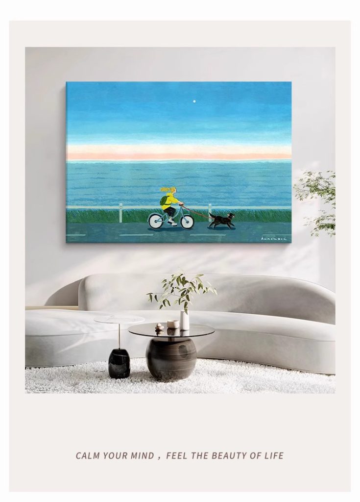 The hotel lobby is decorated with hand-painted oil paintings - FanOilPainting