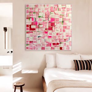 Pure Hand-painted Abstract Color Block Thick Texture Decoration Oil Painting Living Room Modern Minimalist Art Hanging Painting Porch Three-dimensional Hanging Painting - FanOilPainting
