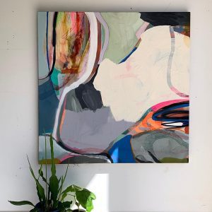 Abstract Hand-painted Oil Painting Living Room Pure Handmade Sofa Background Wall Decoration Painting Corridor Entrance Mural - FanOilPainting