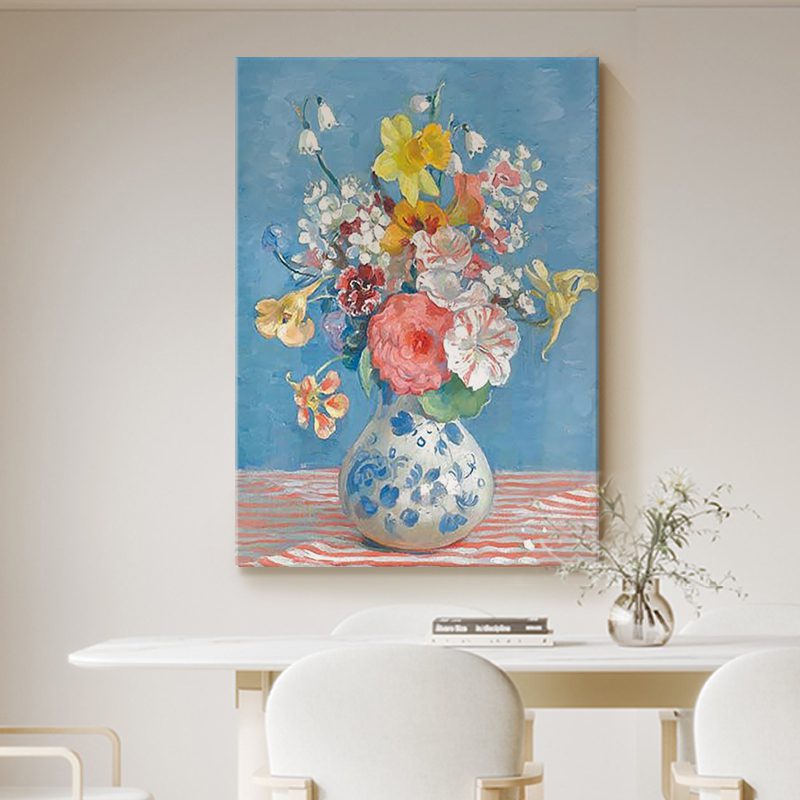 2. Cream Style Living Room Decoration Painting
