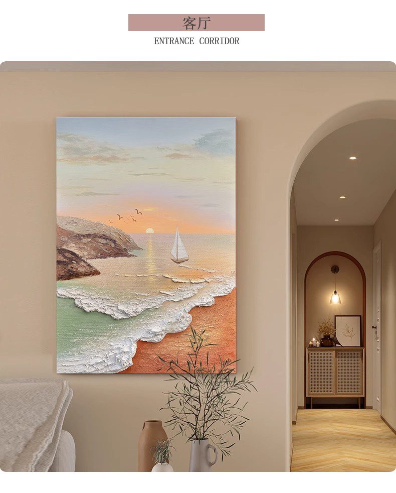 The expression techniques of hand-painted oil paintings of sea views - FanOilPainting